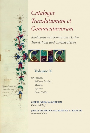 Catalogus Translationum et Commentariorum, Volume X