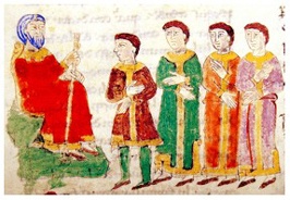 Illustration from Rabanus Maurus, De rerum naturis. Montecassino, MS 132, p. 162 (detail) © Archivio dell’Abbazia, Montecassino.